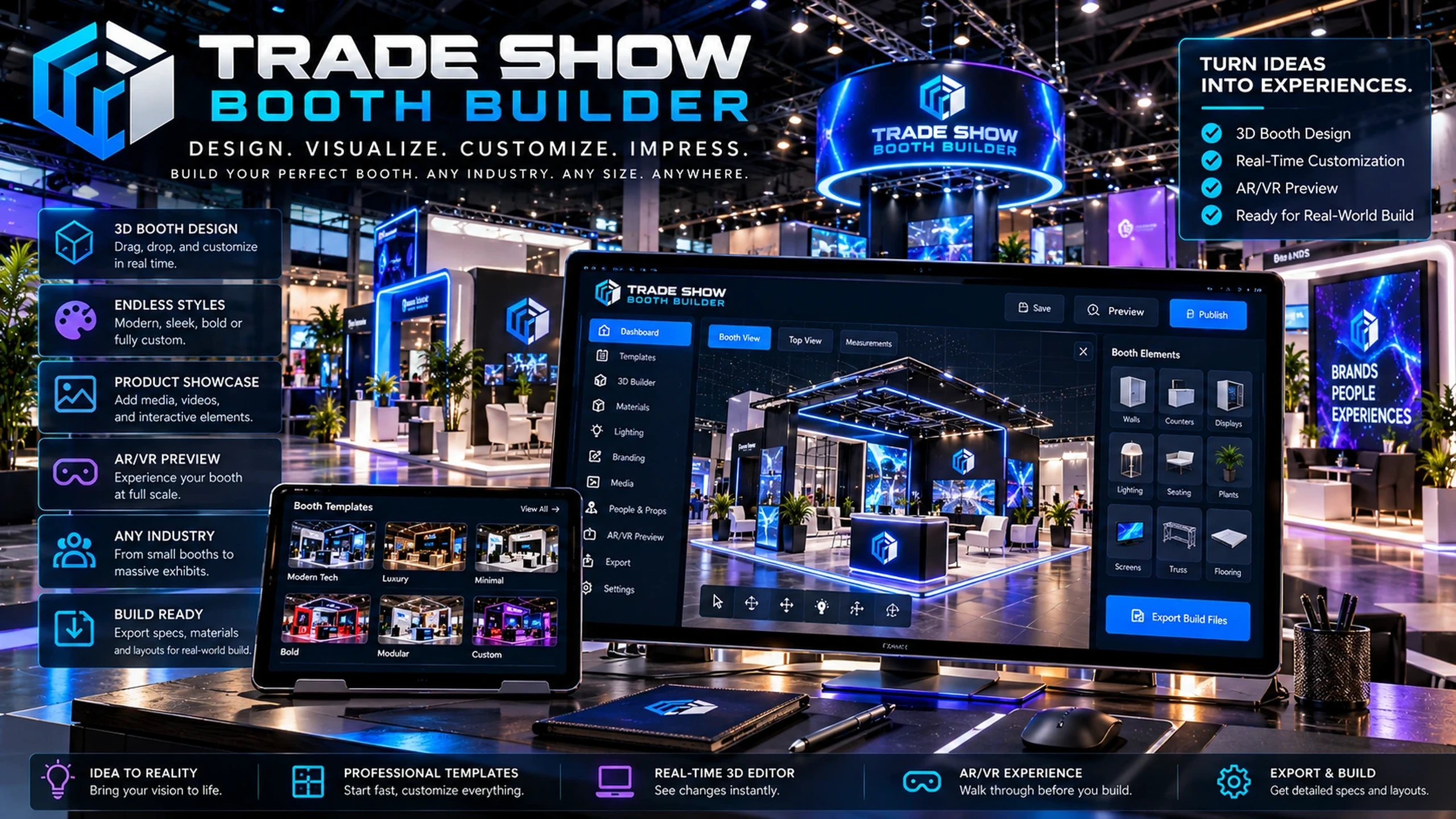 Trade Show Booth Builder 3D booth visualization