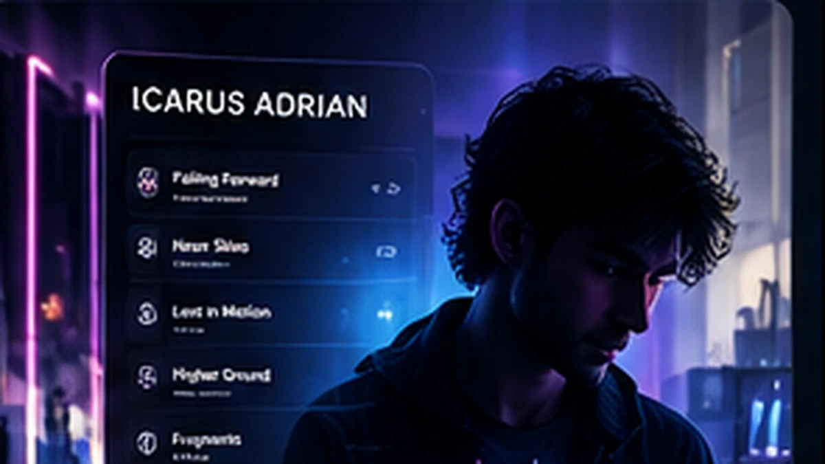 Icarus Adrian music platform visualization