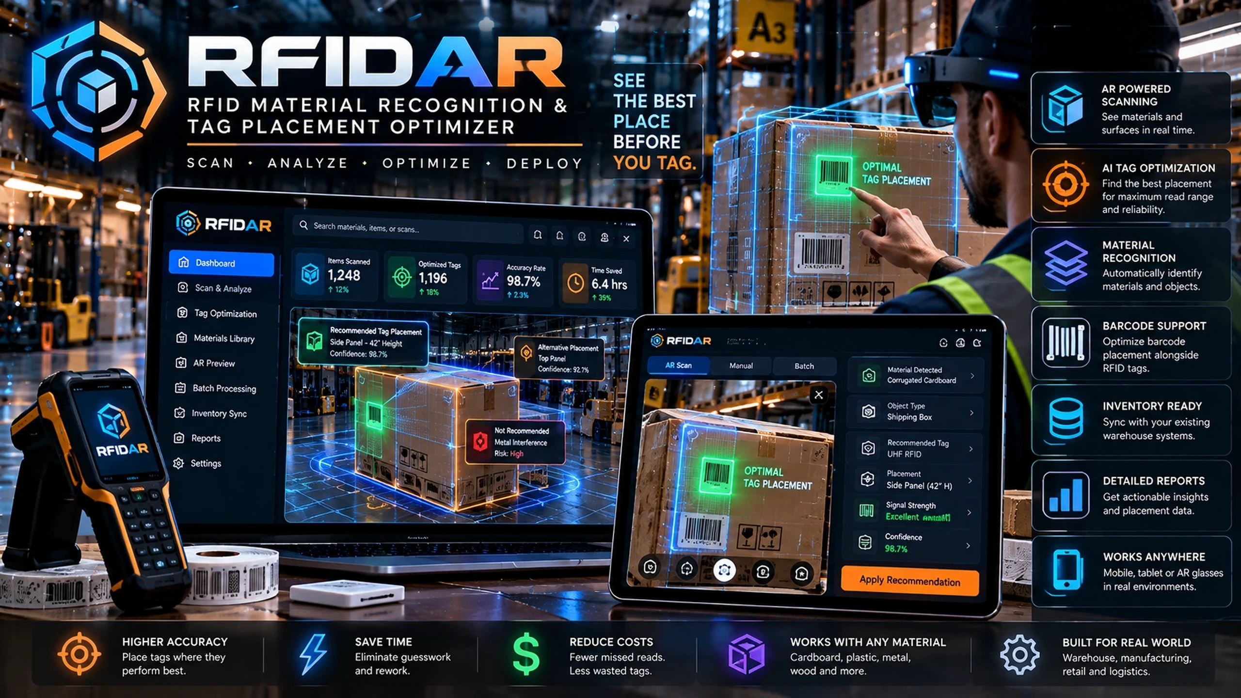 RFID Placement Optimizer spatial RF visualization
